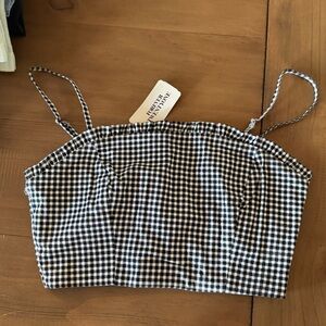 New forever21 gingham crop top